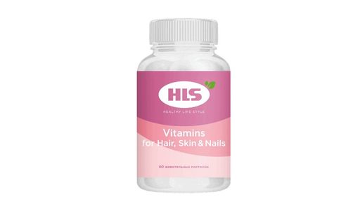 HLS Мультивитамины для кожи, волос и ногтей, пастилки жевательные, 60 шт.